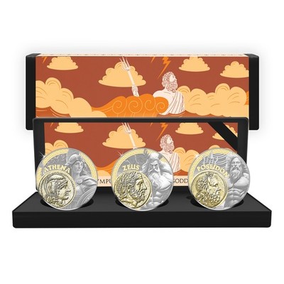 Legends of Olympus Gods of Greek Mythology Limited Edition 3 Coin Box Set 2025