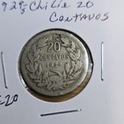 Chile 1929 20 Centavos Coin Uncertified Republica de Chile Collectible — photo 1