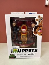The Muppets STATLER and WALDORF Action Figures w/Balcony Diamond Select Disney