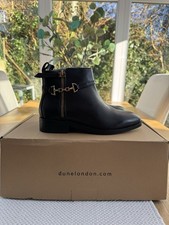 Dune London ‘parklyn’ Leather Boots. Size 3. New With Box