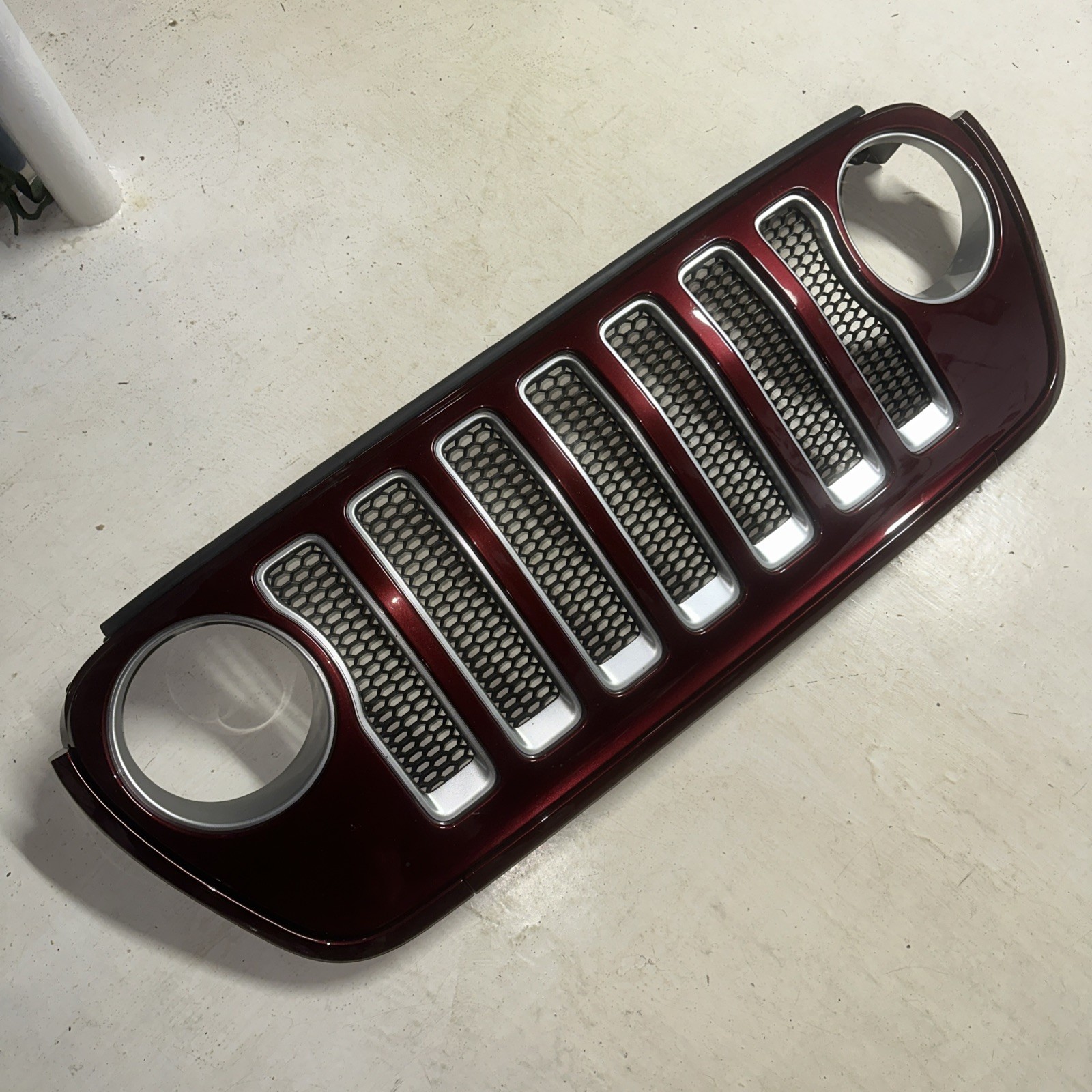 2018-2025 JEEP Wrangler Gladiator Sahara FRONT RADIATOR GRILLE MAROON OEM 2020