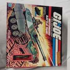 Hasbro G.I. Joe Motorized Battle Tank MOBAT Playset Steeler Figure Boxed 1982