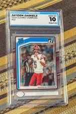 Jayden Daniels Gem 💎 Mint 10 Rated Rookie - 2024 Panini Clearly Donruss !💥💥💥