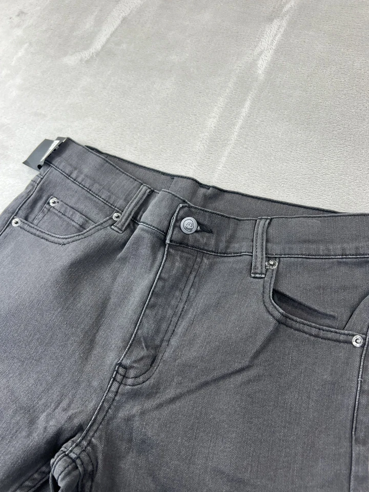 Cheap Monday Jeans Mens 30x32 Grey Tight Slim Fit Stretch Denim Skinny Pants - Image 3 of 4