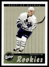 2001-02 Upper Deck Vintage Bob Wren Rookie Toronto Maple Leafs #299