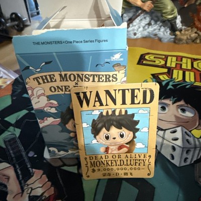 POP MART Labubu The Monsters x One Piece Figure Toy Doll - MONKEY.D.LUFFY