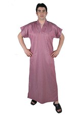 Herren Kaftan Tunika Hauskleid Sommerkleid Nachthemd Sauna- Wellness- Kleid- 673