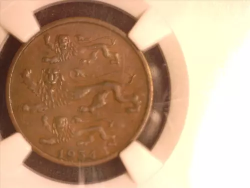 Estonia 1934 2 senti NGC XF 45 #3954