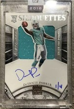 2018 Panini Honors DeVante Parker #1/4 2015 Crown Royale Silhouettes Auto RC