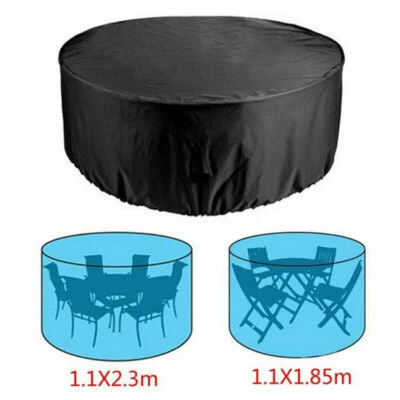 NEVERLAND Large Round Furniture Cover Waterproof Outdoor Garden Patio Table Chair Set