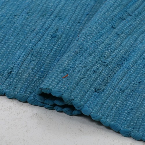Rug 100% Natural Cotton 2x3 Feet Area Rug Home Decor Chindi Carpet Door Mat Rug - Picture 12 of 61