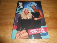 Get Out Magazine Drag Queens Bianca Del Rio, Sherry Vine PEPPERMINT 2015 Gay
