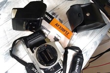 Pentax ZX-10 35mm SLR Film Camera AF330FTZ Flash FOR PARTS