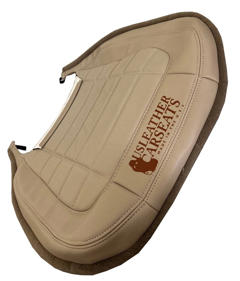 Cubierta de asiento de cuero tostado para parte inferior del conductor Jeep Cherokee Briarwood 1992 Foto 2 de 4