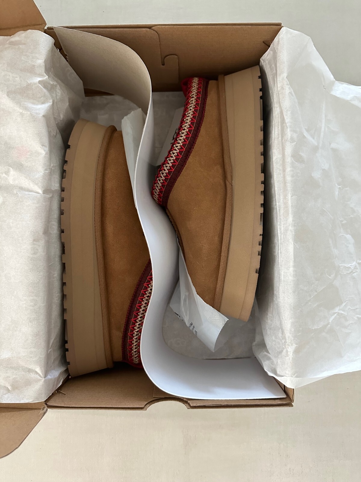 BRAND NEW IN HAND UGG TASMAN SLIPPERS CHESTNUT SIZE 6 7 8 9 WOMENS