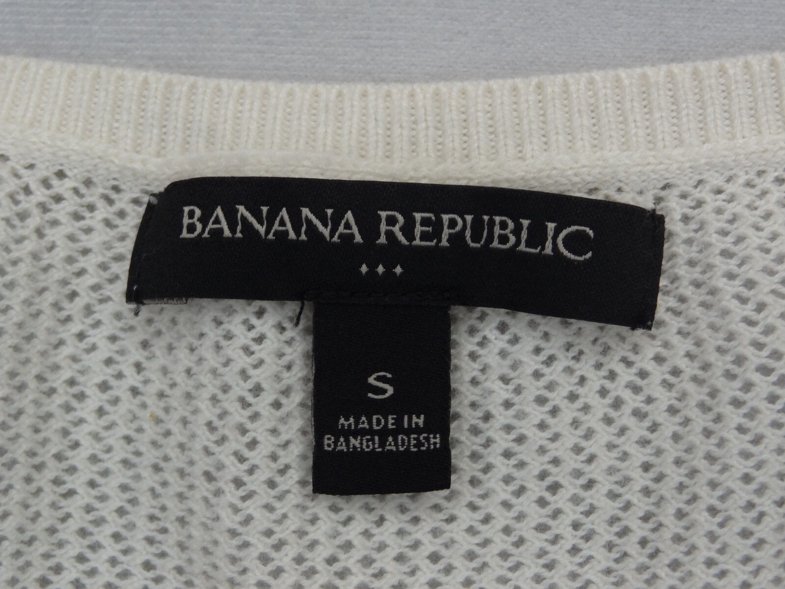 Banana Republic Pullover Solid White Knit Long Sl… - image 2