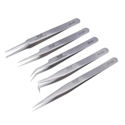 Stainless Steel VETUS Tweezers Precise Sharp Hand Tool 2A-SA 5A-SA 5B-SA 6A-S...