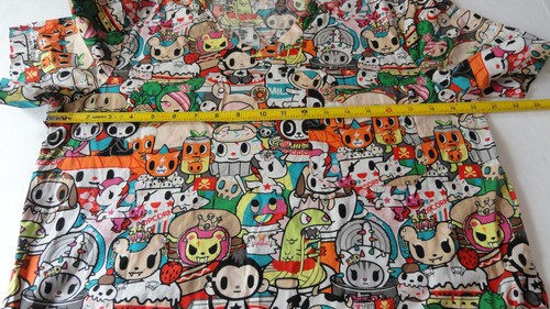 Tokidoki Scrub Medical Koi Top Sz S 97% Cotton Anime Allover Graphic - Picture 7 of 15