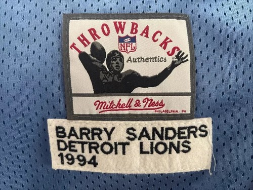 BARRY SANDERS DETROIT LIONS MITCHELL & NESS 1994 authentic jersey sz 4XL (60) - Picture 6 of 8