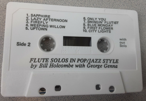 Bill Holcomb's Contemporary Flute Solos Pop/Jazz Styles With Cassette- New (BR1 - Picture 3 of 12