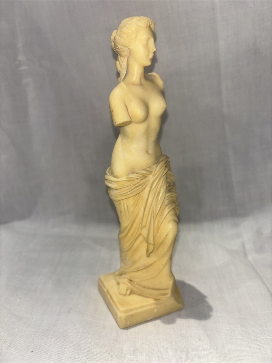 1960s Venus de Milo 7” Tall Statue Ivory in color Marked