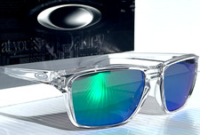 NEW Oakley SYLAS Shiny Clear POLARIZED Galaxy Jade Lens Sunglass 9448