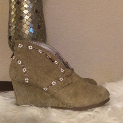 sugar wedge booties