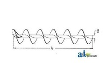 192835C1 Auger, Vertical Unloading Fits Case-IH 1440, 1460, 1470, 1480, 1482