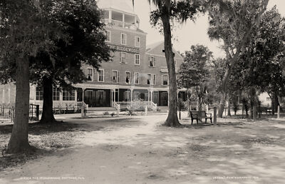 Ridgewood Hotel Daytona FL Florida c1900 RPPC Photo Postcard COPY