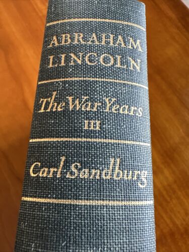 Abraham Lincoln The War Years Vol 3 Carl Sandburg 1939 Hardcover - Picture 3 of 9