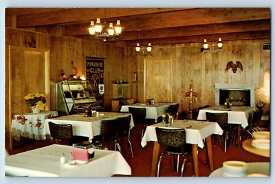 Honor Michigan Postcard Money Coffee Shop Restaurant Interior View 1960 Unposted