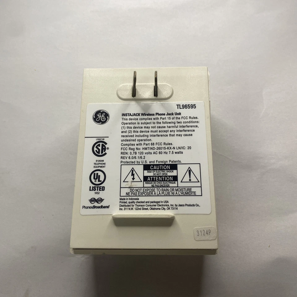 General Electric Instajack Wireless Phone Jack System - Image 3 of 3