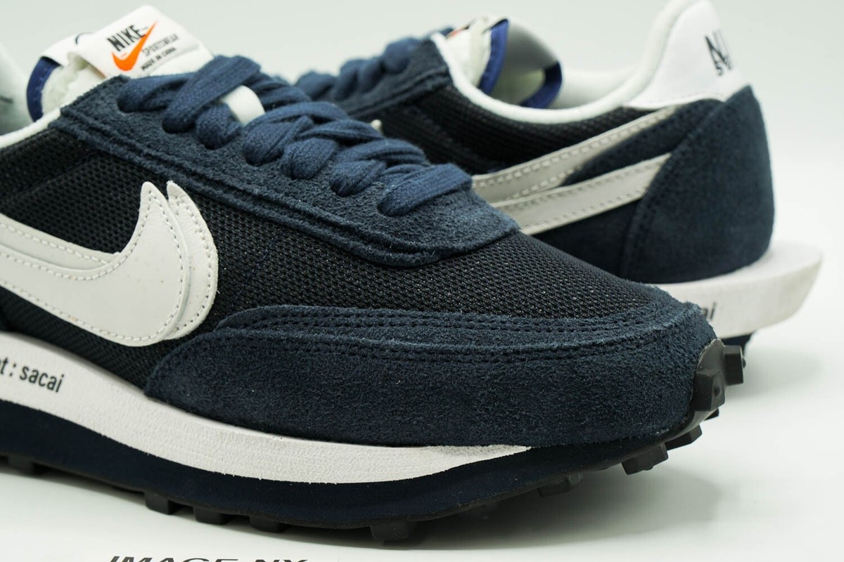 NIKE LDWAFFLE USED SIZE 7.5 SACAI FRAGMENT BLUE VOID WHITE