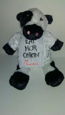 chick fil a large plush cow