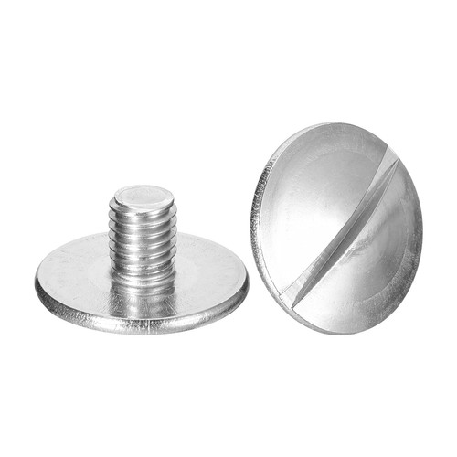 M8x10mm Extra Large Flat Head Slotted Screws 2pcs 304 Stainless Steel M8x10mm extra large flat head slotted screws 2pcs 304 stainless steel