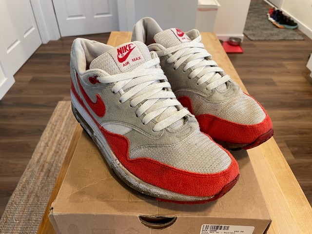 Size 9.5 - Nike Air Max 1 QS Sport Red 2009 for sale online | eBay