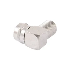 90 Degree F Type Female to TV PAL Male Plug RF Adapter Connector 2pcs USA