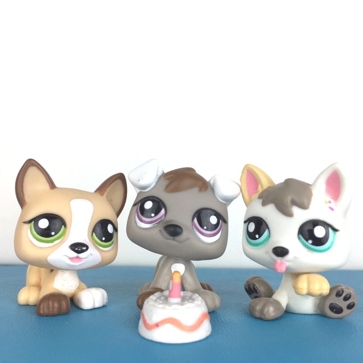 3 Littlest Pet Shop Lot 1876 1877 1878 Dog Baby Puppy / LPS