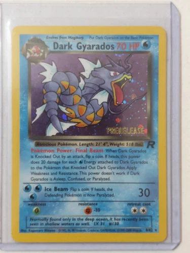 Gyarados # 82 Holo Team Rocket Vintage Prerelease Promo Pokemon Card  WOTC V67