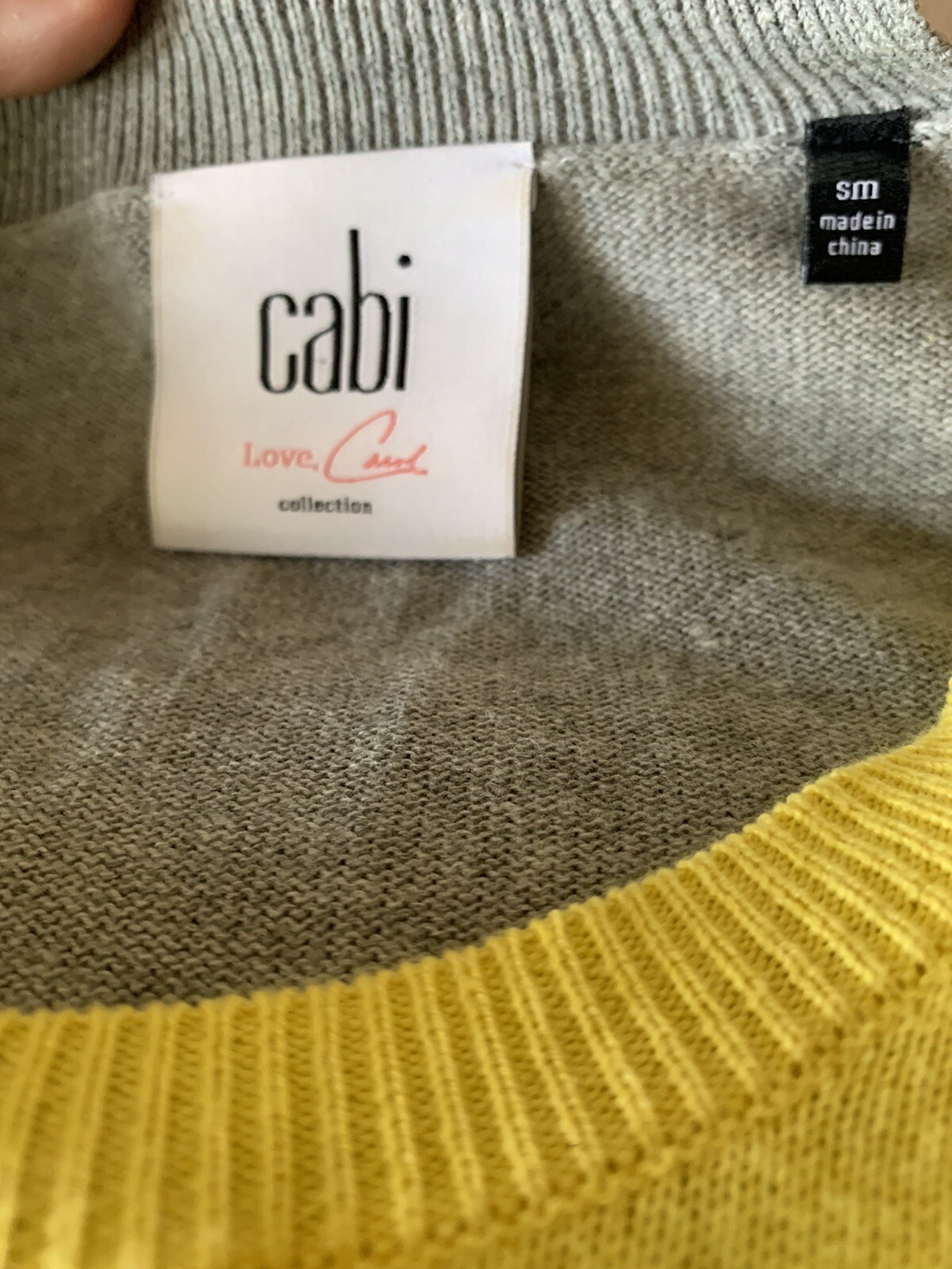 Cardigan Cabi Rayures Gris Et Blanc - Taille 12, Occasion Très Bon état, Style Casual