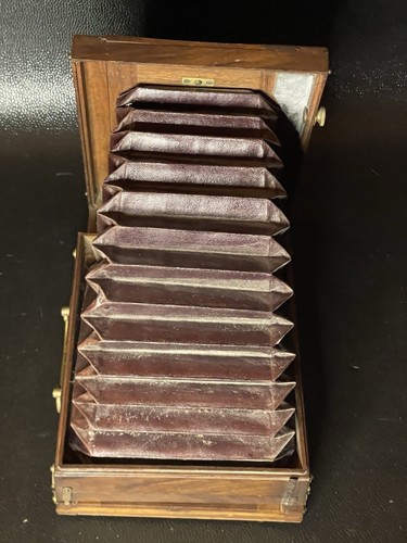 Jacques Garcin Lyon France Made Antique Wooden Bellows Field Camera Vintage Rare - Picture 6 of 15