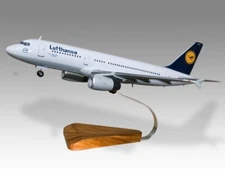 Airbus A320 Lufthansa Desk Wood Airplane New Model Large Scale 1/100