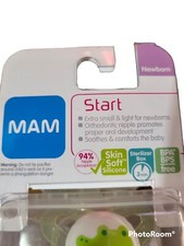 MAM Newborn Pacifier Soft Silicone Nipple BPA FREE Orthodontic Nipple