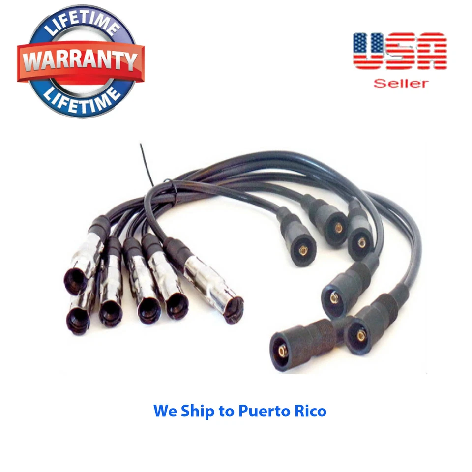 Juego de cables de bujía 078905531A para: Audi 90 100 A4 A6 Cabriolet V6 2,8 L Foto 3 de 4