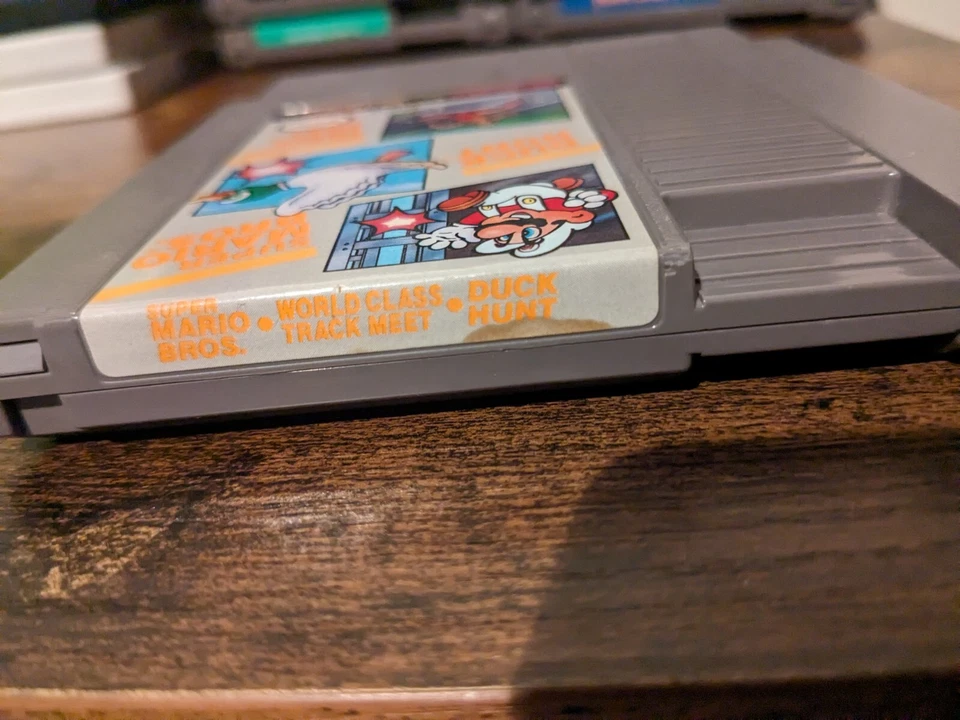 Super Mario Bros. / Duck Hunt / World Class Track Meet - Nintendo NES - ¡Probado! Foto 3 de 3
