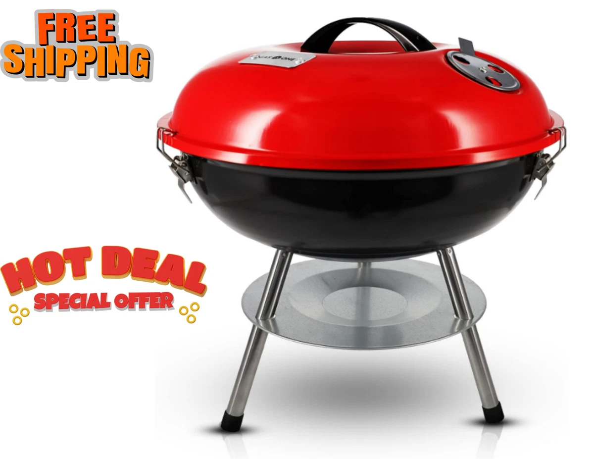 Red Charcoal Medium Barbecues, Grills & Smokers for sale | eBay