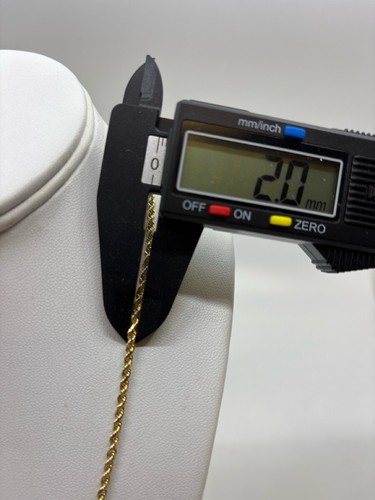 19' Gold Rope Chain 14K Yellow Gold 8.8g (KN1031417) - Picture 3 of 5