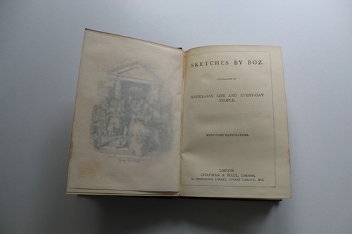 SKETCHES BY BOZ by Charles Dickens with Eight Illustrations (Hardcover) - 第 1/6 張圖片