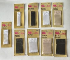 9 Bra-Back Extenders 3/4  1  1 1/2  1 7/16  2  Black Beige White