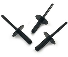 10x Clips For BMW MINI Black Plastic Pop Blind Rivet 6mm Bumper Wheel Arch Skirt
